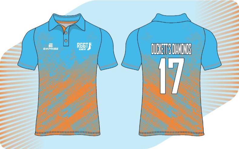 R66T Academy T20 Cricket Shirt - Duckett's Diamonds