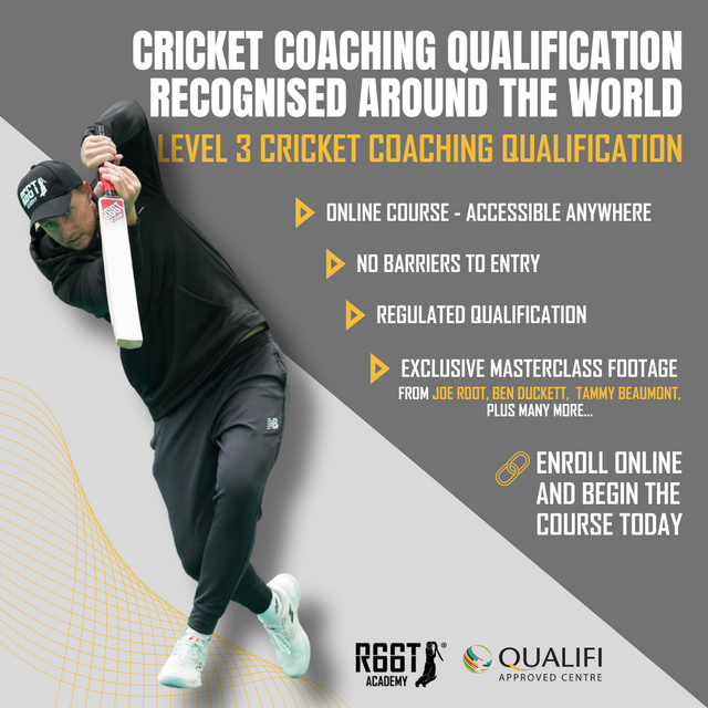 R66T Academy Level 3 Diploma in the Principles of Cricket Coaching