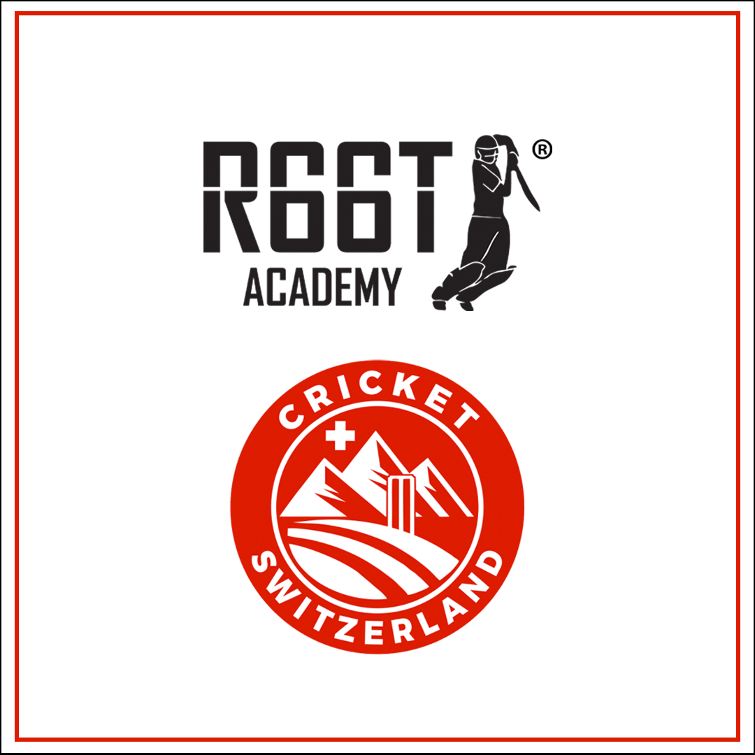 R66T Academy and Cricket Switzerland on a white background