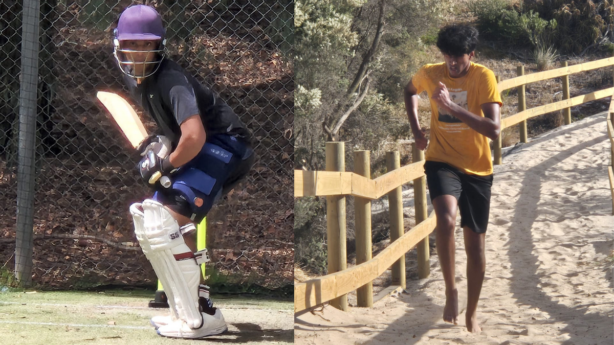 High Performance Program players challenging themselves batting and running