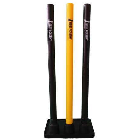 R66T Academy Cricket Stumps - Rubber Cricket Stumps (yellow)
