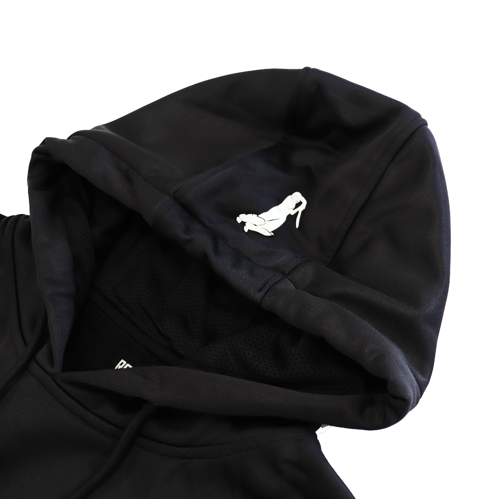 R66T Academy Junior Black Cricket Hoodie