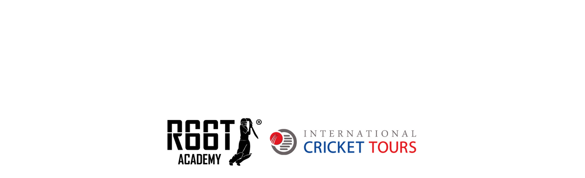 Logos of R66T Academy and International Cricket Tours on a white background